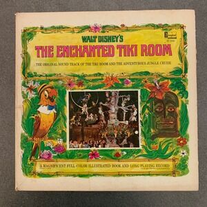VTG Walt Disney The Enchanted Tiki Room Jungle Cruise Vinyl LP Book ST-3966 1968